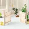 1Set Unpainted Rustic Fairy Garden Door 1/12 Scale Dollhouse Fence Mini Wooden Gate Wood Craft Scene Model Kids Pretend Play Toy