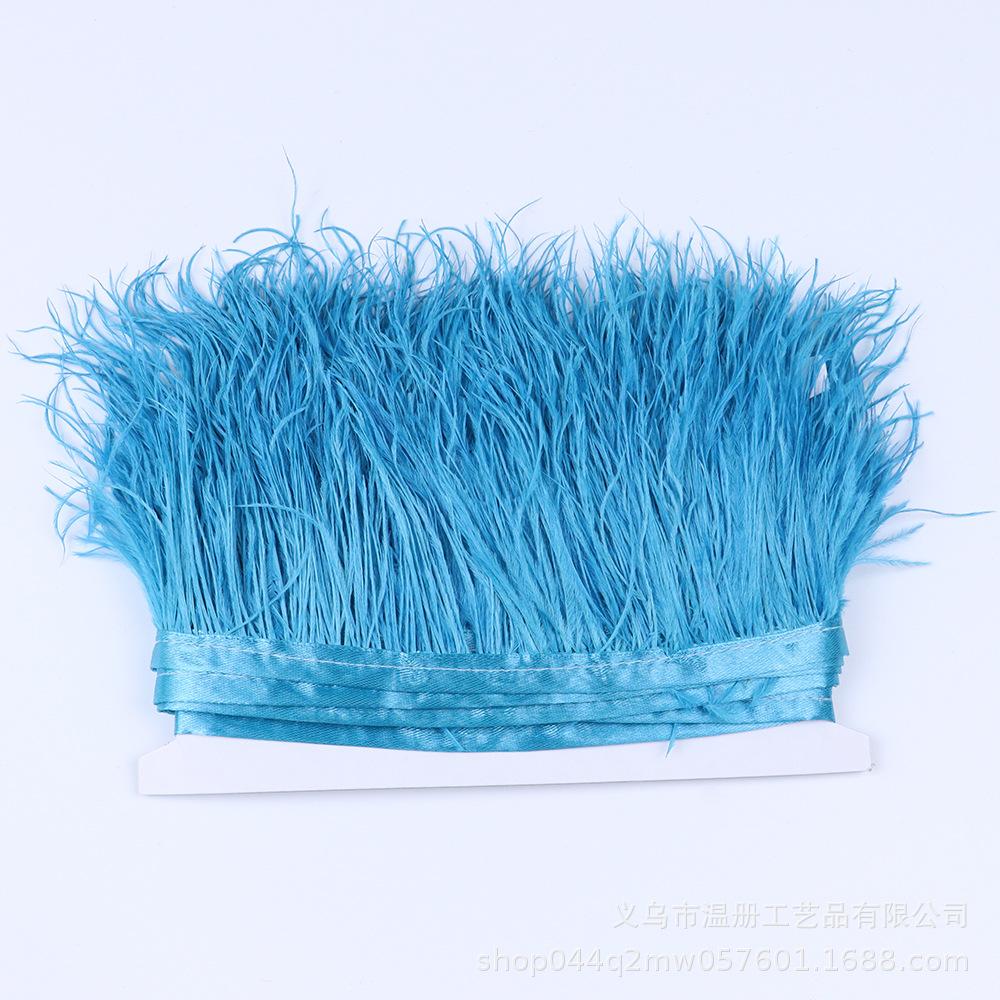 Multi-Color Ostrich Hair Cloth Edge Bridal Dress Stage Decoration Feather Lace Quantity Is More Excellent