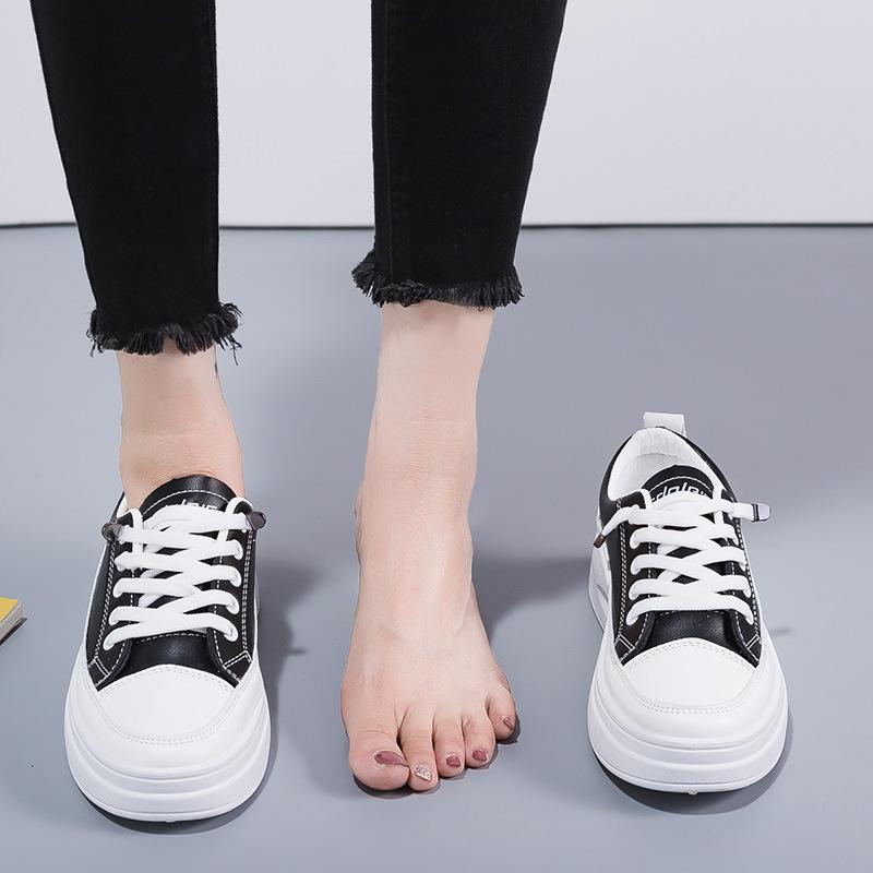 Женские белые туфли, новые легкие кроссовки на платформе с мягкой подошвой для женщин, эластичные водонепроницаемые нескользящие женские повседневные кроссовки