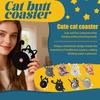 Cute Knitted Butt Handmade Soft Yarn Mug Mat Heat Insulation Kitchen Decor