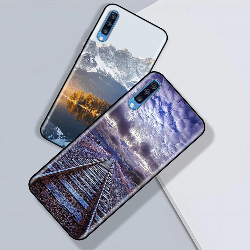 Чехол Для Samsung Galaxy A70 Мягкий Гладкий Жидкий Силикон Полная Защита Ударопрочный Бампер Для Samsung A70 Чехол A 70 A705F Fundas