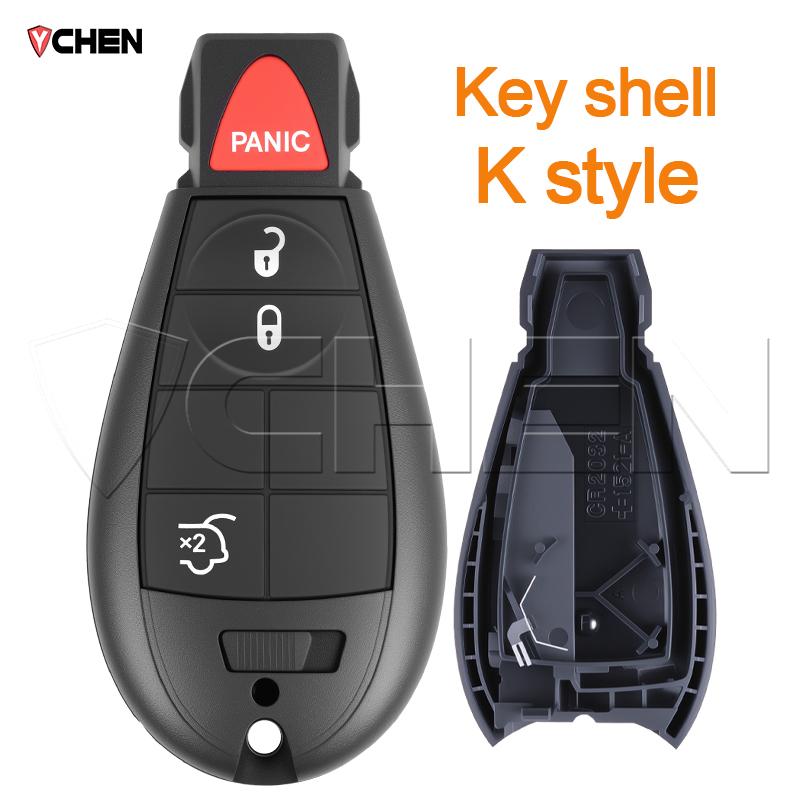 Чехол для корпуса ключа для Chrysler Town Country, Jeep Grand Cherokee, Dodge Journey, Ram Charger, Caravan, Magnum, Корпус ключа