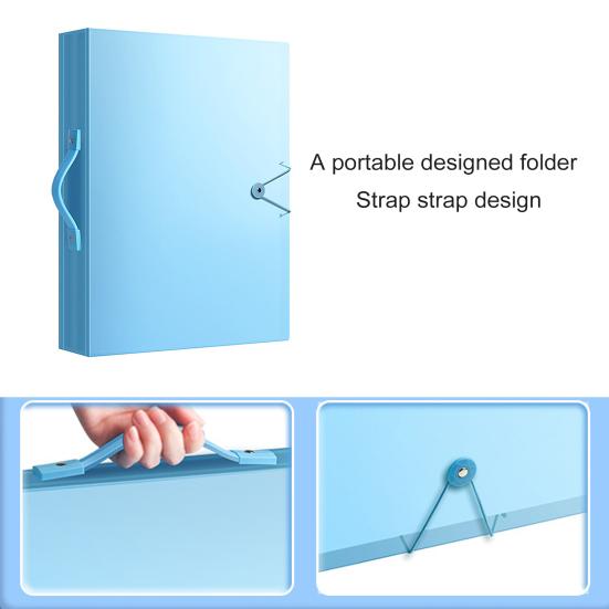 Фотоальбом со стразами A3, 60 страниц, прозрачные карманы, дизайн с пряжкой, удобная защита при переноске, устойчивая к трещинам папка