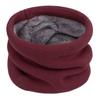 Winter Cycling Scarf Double-Layer Neck Warmer Knit Thickened Fleece Lined Elastic Soft Circle Scarf Neck