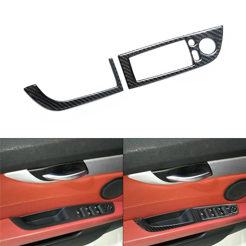 Carbon Fiber Car Interior Center Console Gear Shift Panel Frame Trim Sticker For BMW Z4 E89 2009-2016 Auto Styling Accessories