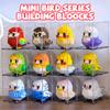 Мини-строительные блоки 3D Bird Series Cute Parrot Model Bricks Set Assemble Kawaii Table Decor Toys for Kids Gifts