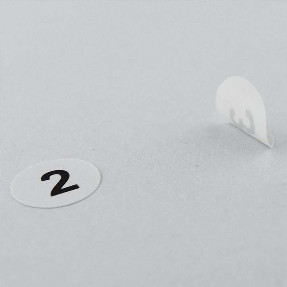 12 Sheets Craft Self Adhesive Classification Sticky Distinguish Number Stickers Package Label Tags