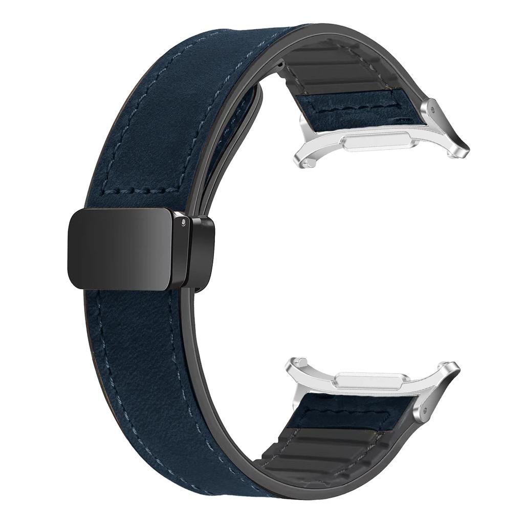 Магнитный Кожаный Силиконовый Ремешок Для Samsung Galaxy Watch Ultra 47мм Браслет На Запястье Спортивный Браслет Correa Band Ремешок Для Часов