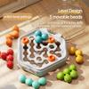 Smart Rainbow Intelligence Magic Bead Children's Logical Thinking Training Puzzle Solving Level Breaking Reasoning Pinball Toy
