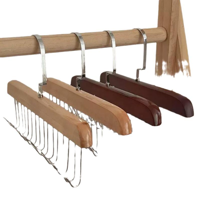 Многофункциональная вешалка из массива дерева для жилетов, галстуков и нижнего белья