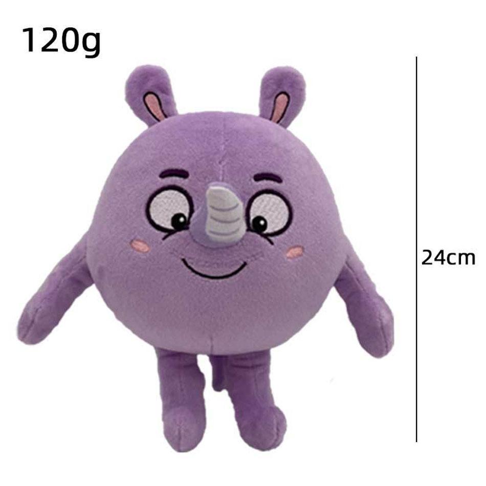 24 см детские зоопарк плюшевые игрушки мультфильм кот носорог ёж аниме мягкие игрушки куклы детские песни игрушки дети подарки на день рождения