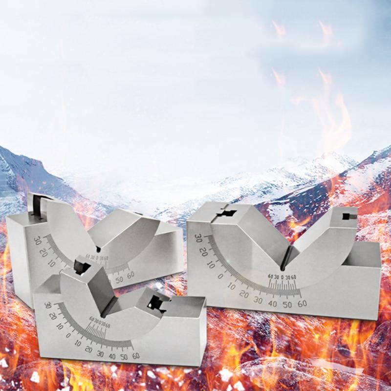 Accessories Adjustable Angle V Block Silver Tools Measuring Guage 1pc Anti-rust Cast Iron