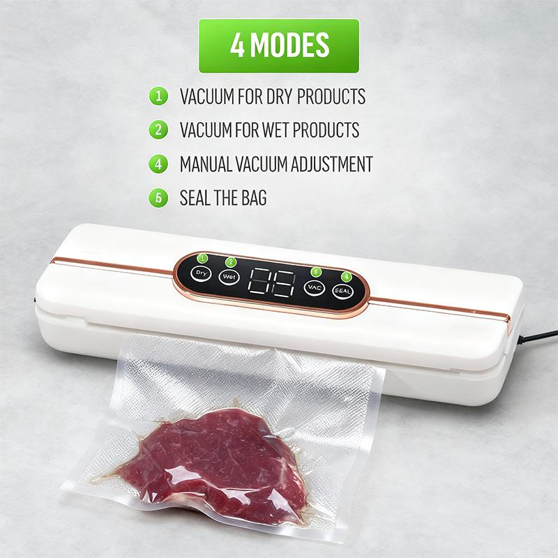 Vacuum Sealer for Food Freshness, Compact & Easy to Use