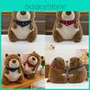Groundhog Cute Stuffed Animal With Short Plush Toy For Decoration Childrens