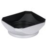 43mm Square Metal Lens Hood Aluminum Alloy ABS Digital Camera Square Lens Hood Shade for 25mm Or Above Focal Length