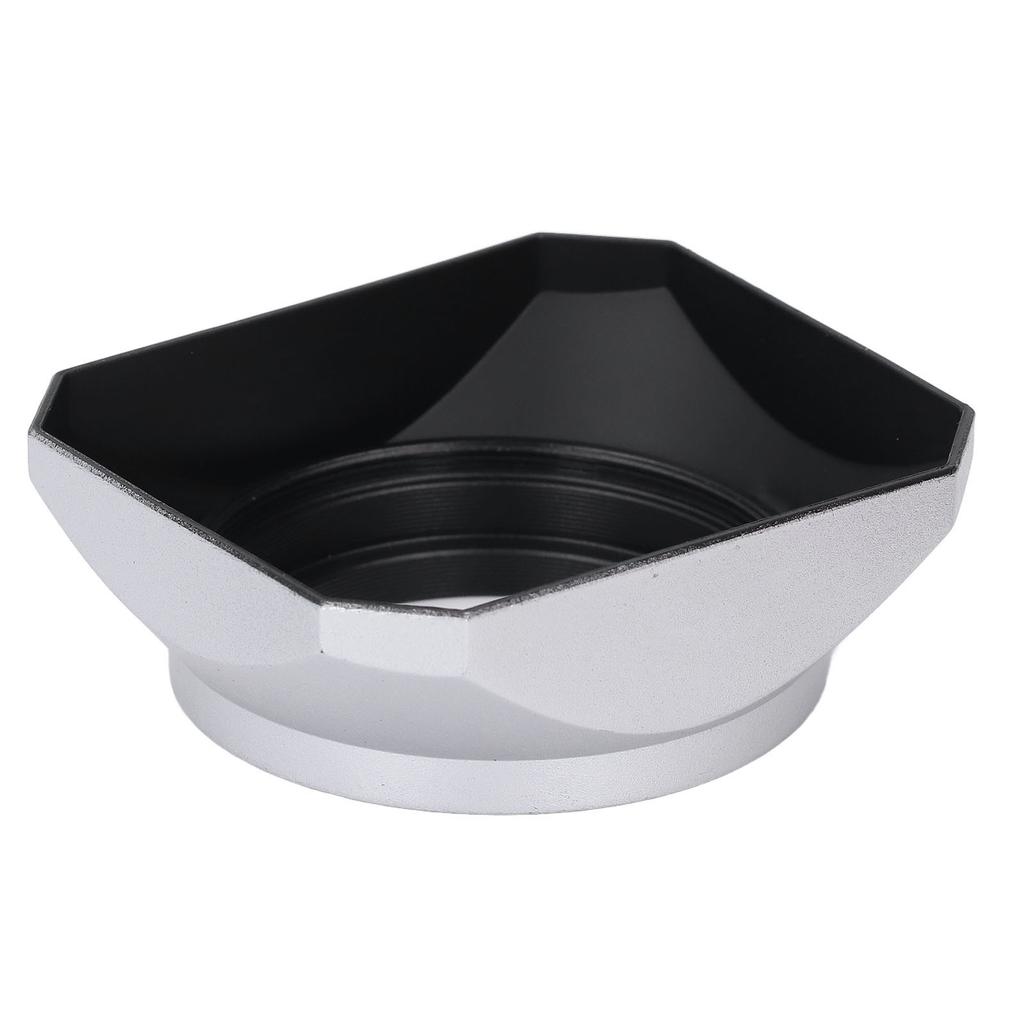 43mm Square Metal Lens Hood Aluminum Alloy ABS Digital Camera Square Lens Hood Shade for 25mm Or Above Focal Length