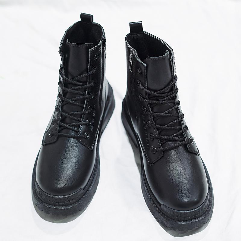 Зимние ботильоны мужские ковбойские панк теплые ботинки мужские уличные туфли уличные осенние мотоциклетные ботинки мужские повседневные зимние кроссовки мужские
