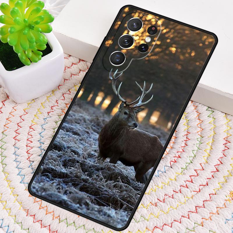 Чехол из ТПУ для телефона Samsung Galaxy note 10 pro S26 S25 S24 S23 S22 Ultra Plus S21 FE S20 с изображением самца оленя и природы