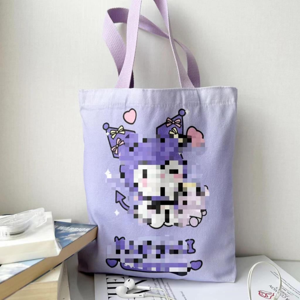 Праздничная сумка из холста с драконом: Большая вместительная новогодняя студенческая сумка через плечо