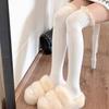 Длинные гольфы до колена для женщин выше колена Лолита со шнуровкой чулки до бедра весенне-осенняя мода для девушек теплые сексуальные хлопковые колготки JK