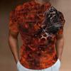 Animal T-Shirts For Mens 3D Leopard Print Short Sleeve Tops Fashion Personality T Shirt Loose Oversized Tee Shirt Men Clothing