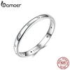 BAMOER 925 Sterling Silver Love Star Finger Ring Women Ring Precious Jewelry Gift