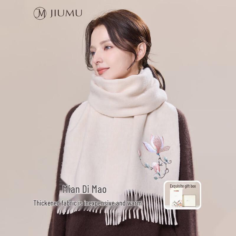 JIUMU Women's 100% Wool Autumn/Winter Scarf