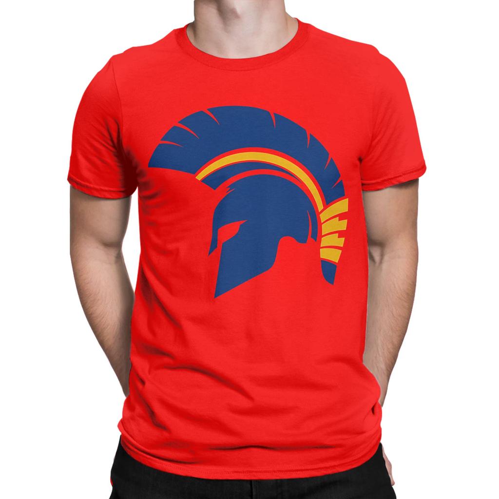 Spartan Helmet Warrior Navy Gold Military Warrior Emblem Novelty 100 Cotton Tshirt Spartan Tees Tops For Unisex