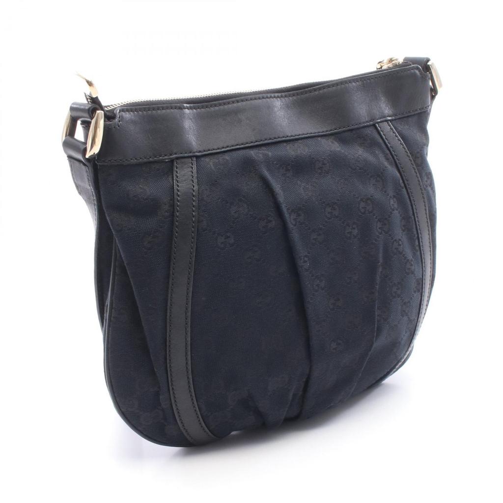 Used GUCCI Abbey GG canvas Shoulder Bag 203257 canvas leather Black Used Women