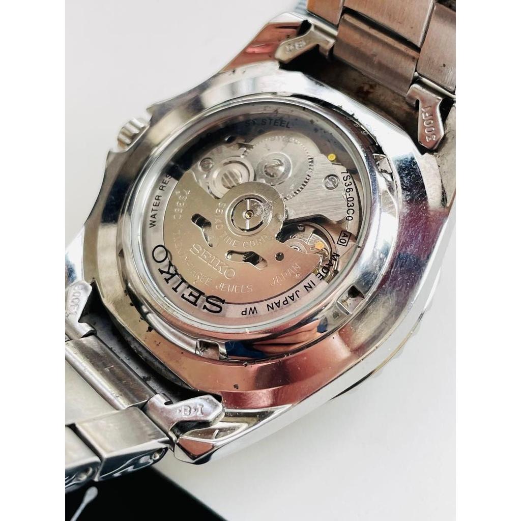 Б/У Редкие, Рабочие, Красивое состояние, SEIKO, Международная модель, 5 Sports, Прозрачная задняя крышка, 7S36-03C0, 23 камня, Мужские, Автоматические, Сделано в