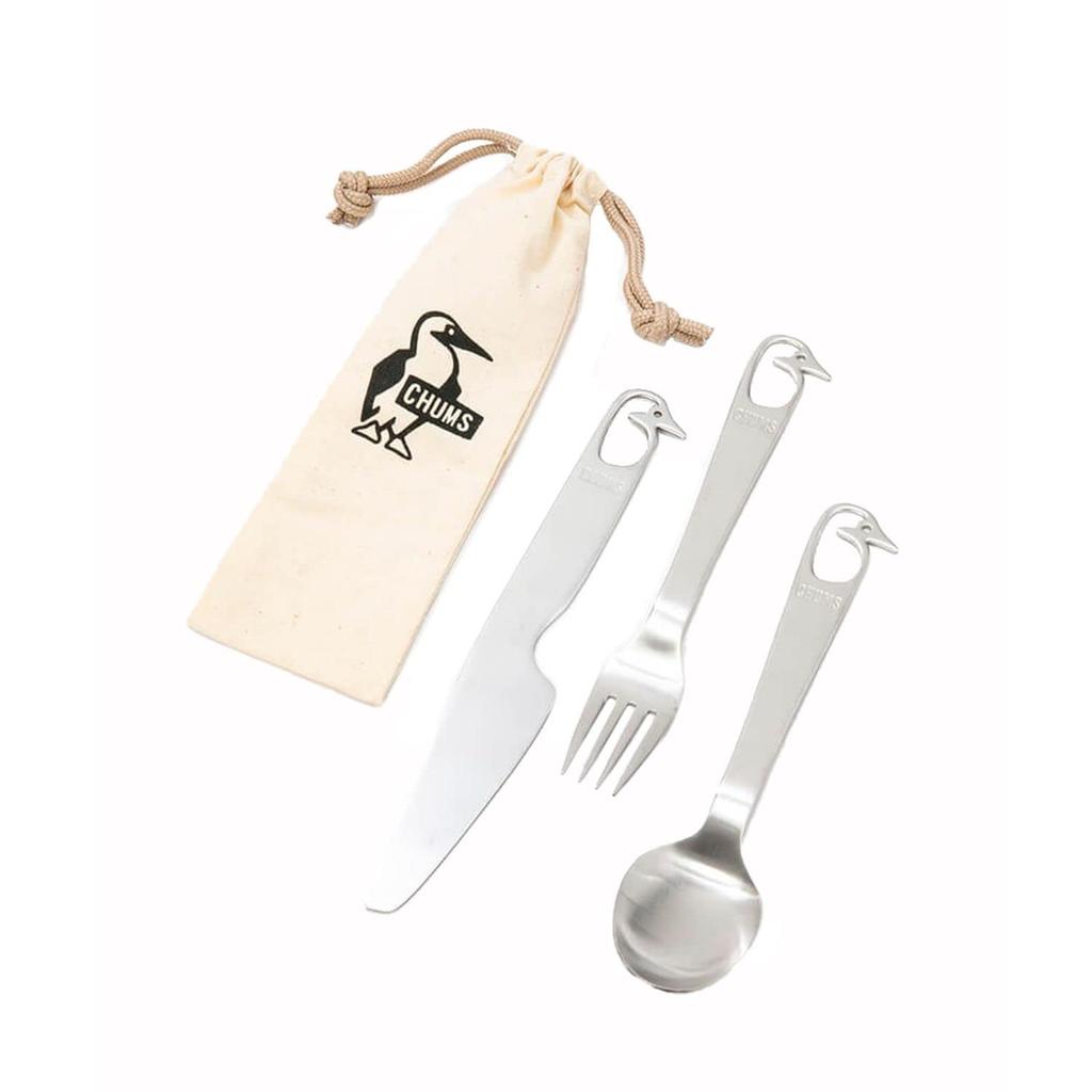 CHUMS Booby Cutlery Set 19cm CH62-1690-0000-00 Approx.