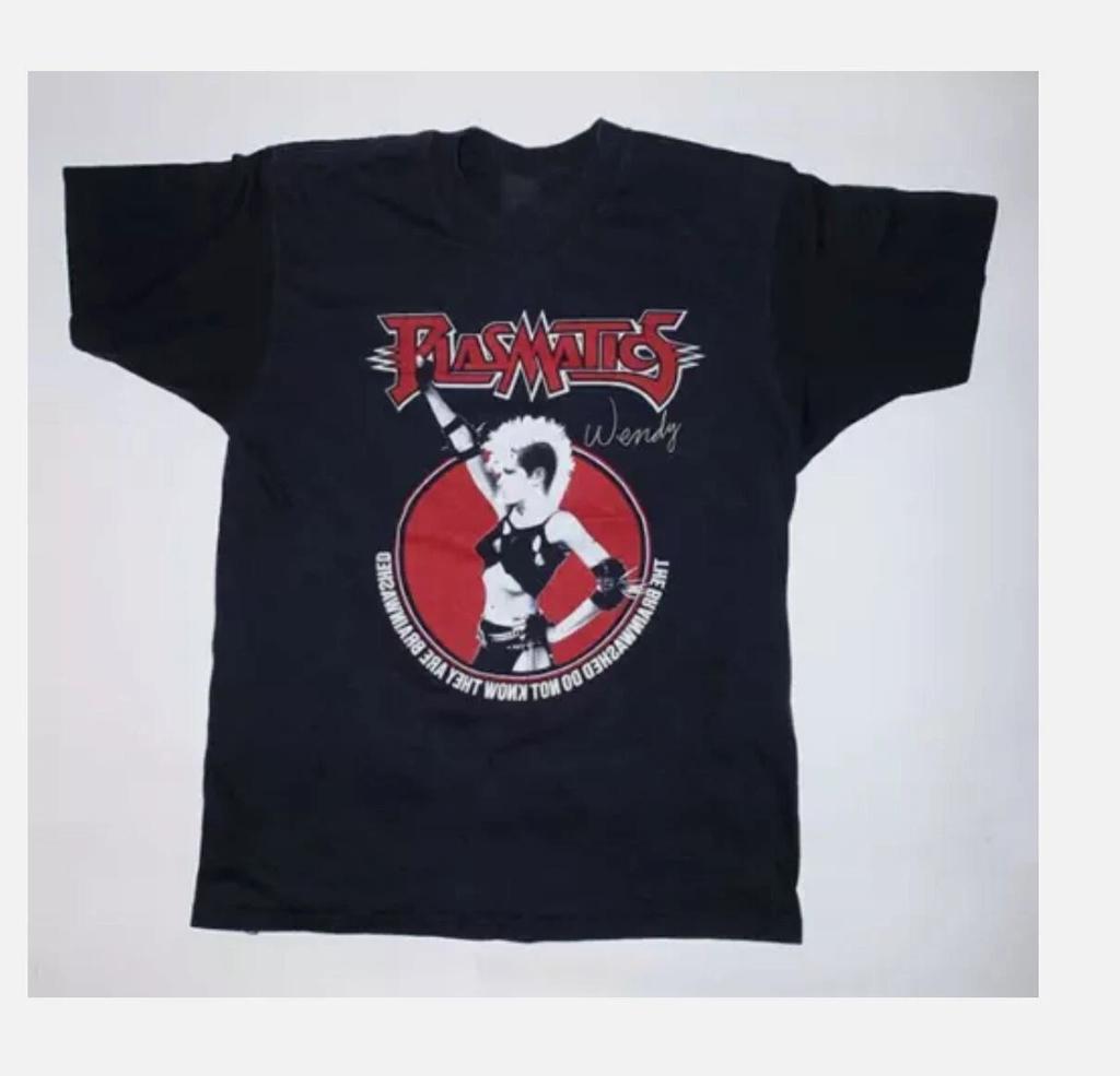 Vintage Wendy O Williams Plasmatics Tour Cotton Black All Size Unisex