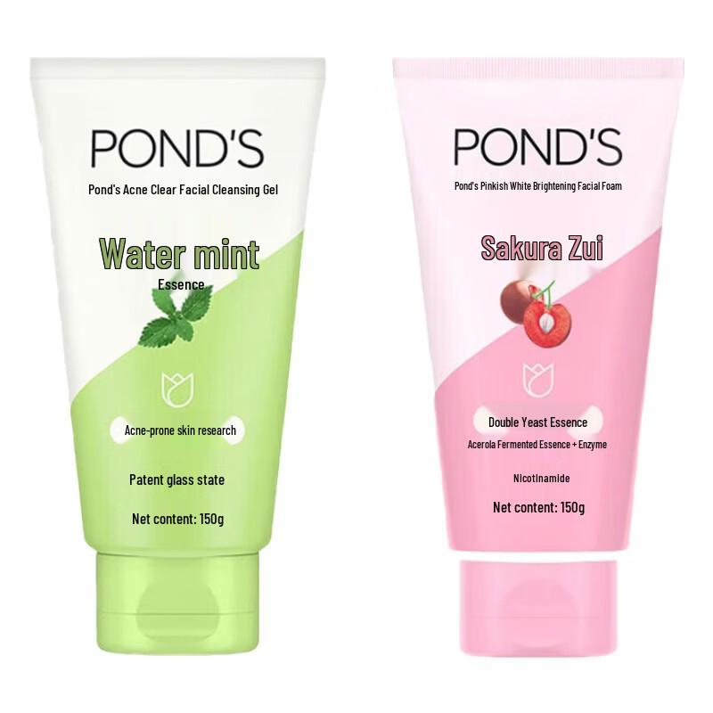 POND'S Набор: Очищающий гель для проблемной кожи Acne Clear и Освежающий розовый очищающий гель