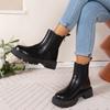 Женская обувь, горячая распродажа 2024 года, ботильоны, женские ботинки, универсальные современные ботинки, женские туфли с круглым носком и высоким каблуком, нескользящая обувь