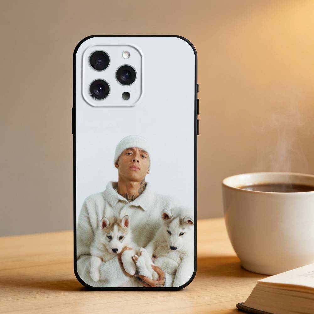 Чехол для телефона с изображением рэпера из Великобритании Central C-Cee Для iPhone 17 16 15 14 13 12 Max Plus Силиконовый Черный Чехол