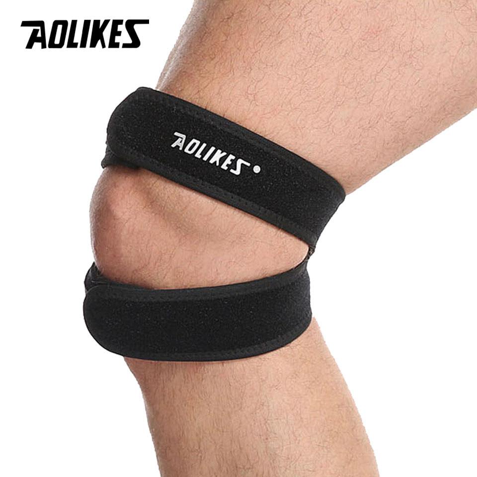 Aolikes 1 шт. Эластичный наколенник с отверстием для баскетбола, тенниса, велоспорта, компрессионный наколенник, защитные braces