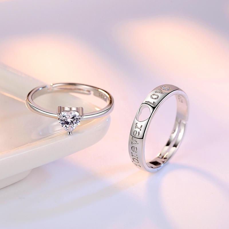 Парные кольца для влюблённых "forever"