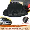 Для Nissan Altima L31 L32 2002~2012 2011 2010 2009 2008 2007 2003 Аксессуары Коврик в багажник Поддон в багажник Водонепроницаемый Ковер в багажник