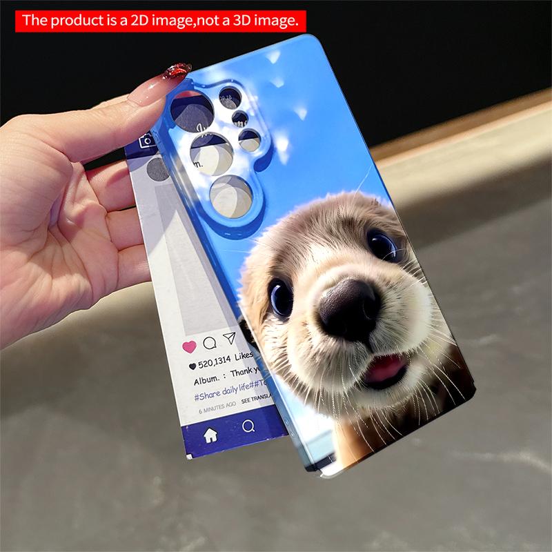 2DFlat Samsung phone case Adorable Otter Under Blue Sky Phone Case Applicable to Galaxy S22 S23 S24 S25ULTRA S26 A12 A13 A14 A15 A16