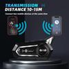 BT31 Гарнитура для мотоциклетного шлема Bluetooth Мото Домофон 500 м для 2 райдеров Домофон Водонепроницаемый IPX6 с аккумулятором 1000 мАч