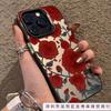 Цветок красной розы подходит для чехла для мобильного телефона Apple 16 iPhone13/14/15 продвинутое ощущение 16promax противоударный 11P