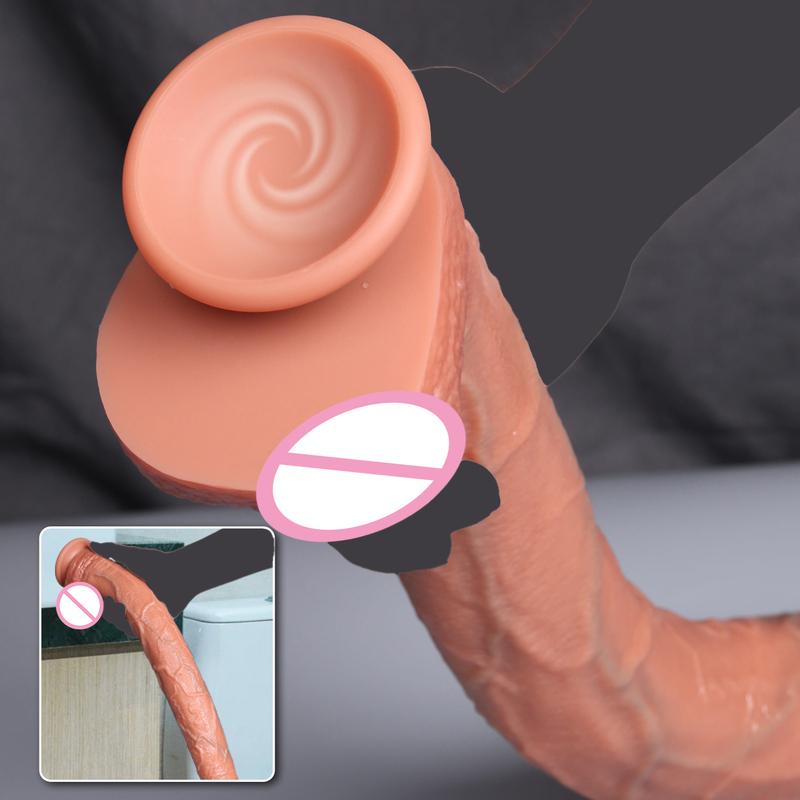 40CM Long Dildo Realistic Snake Shape Single Layer Silicone Big Penis Soft Anal Sex Toy Suction Cup Dick for Women G-spot Orgas