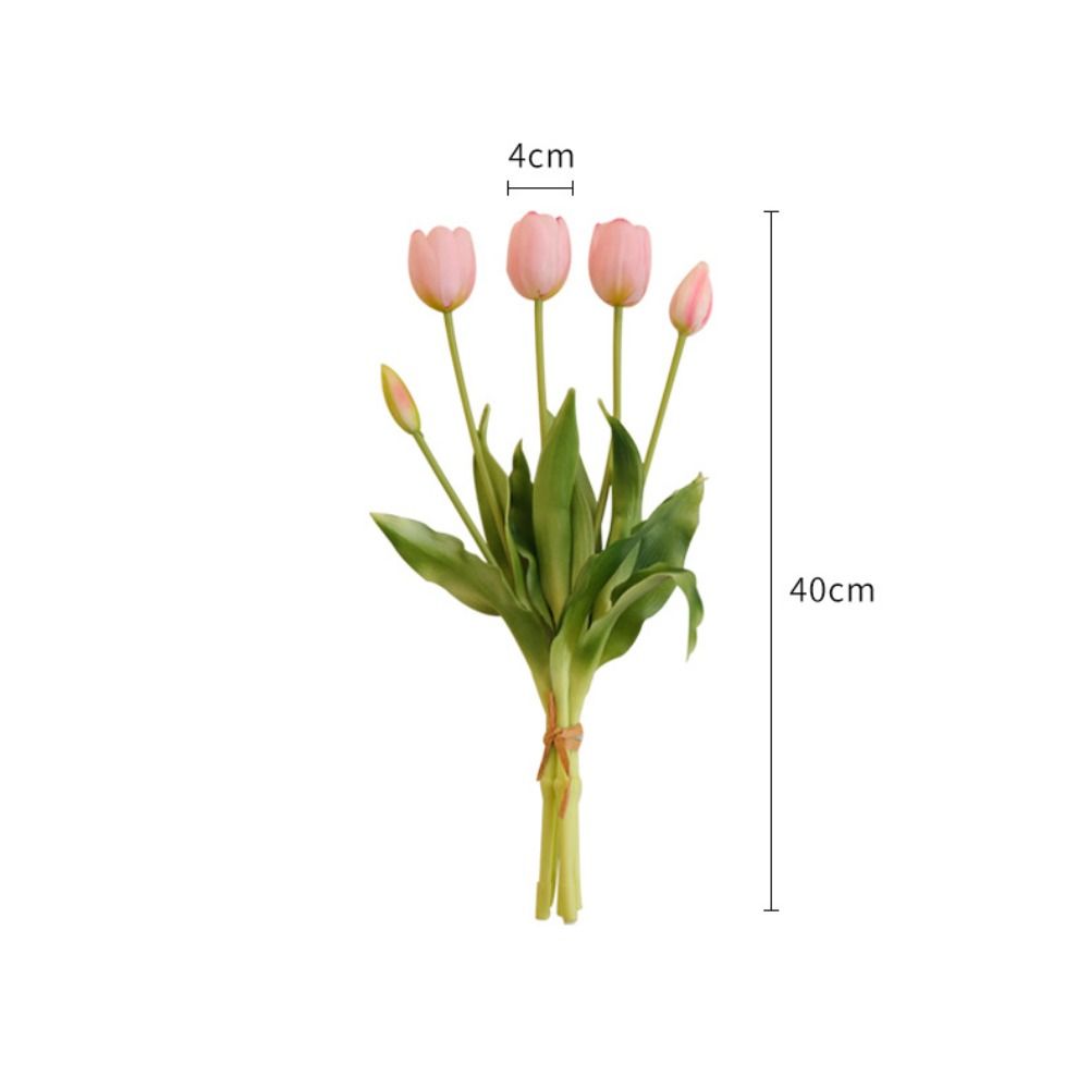 5 Heads Fake Flower Real Touch Home Decor Romantic Artificial Flower