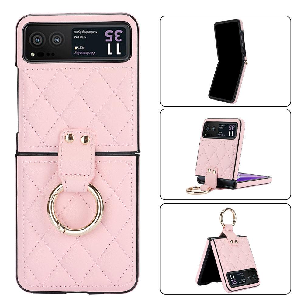 Модный кожаный чехол-кольцо с леопардовым принтом для Motorola MOTO Razr 40 Ultra Razr40 Тонкий чехол Fundas
