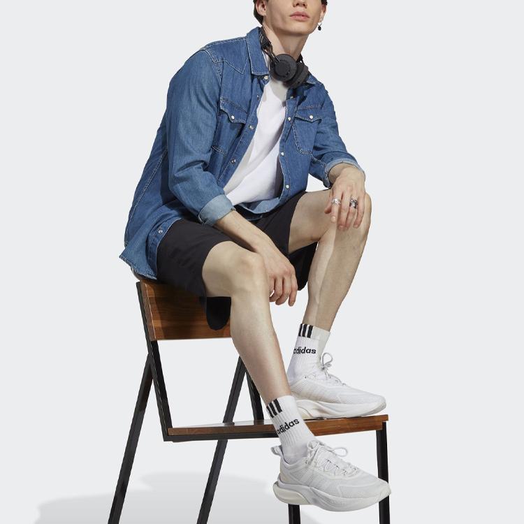 adidas Мужские шорты Aeroready Essentials Chelsea с однотонным логотипом на шнурке, черные IC9392