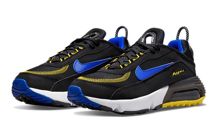 Nike Кроссовки для бега Air Max 2090 Low Top Детские Черно-сине-желтые Подростковые DH9738-005