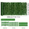 1pc/3m*1m Artificial Evergreen Ivy Privacy Fence Screen Vine Leaf Panel, Suitable for Artificial Green Wall, Outdoor Garden, Courtyard DecorationC