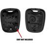 Сменный чехол для ключей без меча, совместимый с Citroen C1 C2 C3 C5 Xsara Saxo Berlingo Picasso, черный, 2 кнопки