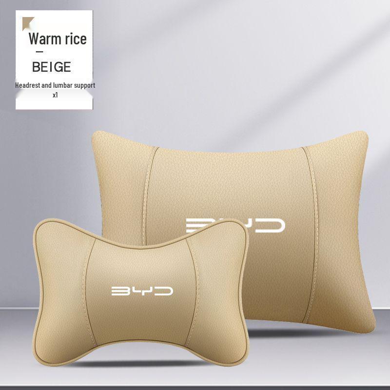 Совместимо с новой автомобильной подушкой для шеи и поясничной опорой BYD для моделей Qin, Song Plus Dmi, Han, Tang, Yuan EV и Dolphin Seal