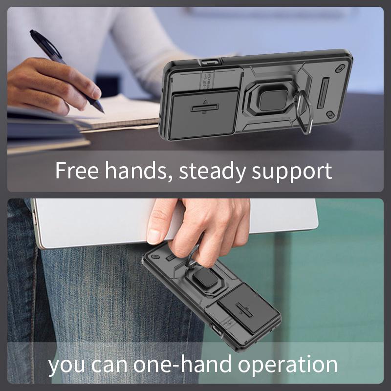 Защитный чехол для камеры Slide Funda для OnePlus 13 13R 12 12R 11 Ace 3 5 Pro 3V Nord 4 CE3 CE4 Lite, защитный чехол с магнитным кольцом и подставкой